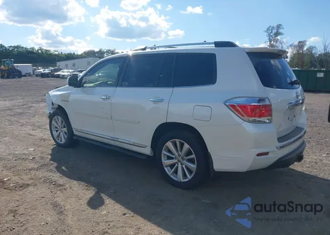 2013 Toyota Highlander Hybrid Limited V6 from USA, damaged, VIN JTEDC3EH8D2018731